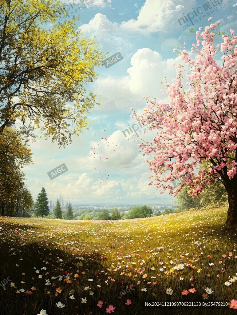 3d樱花树