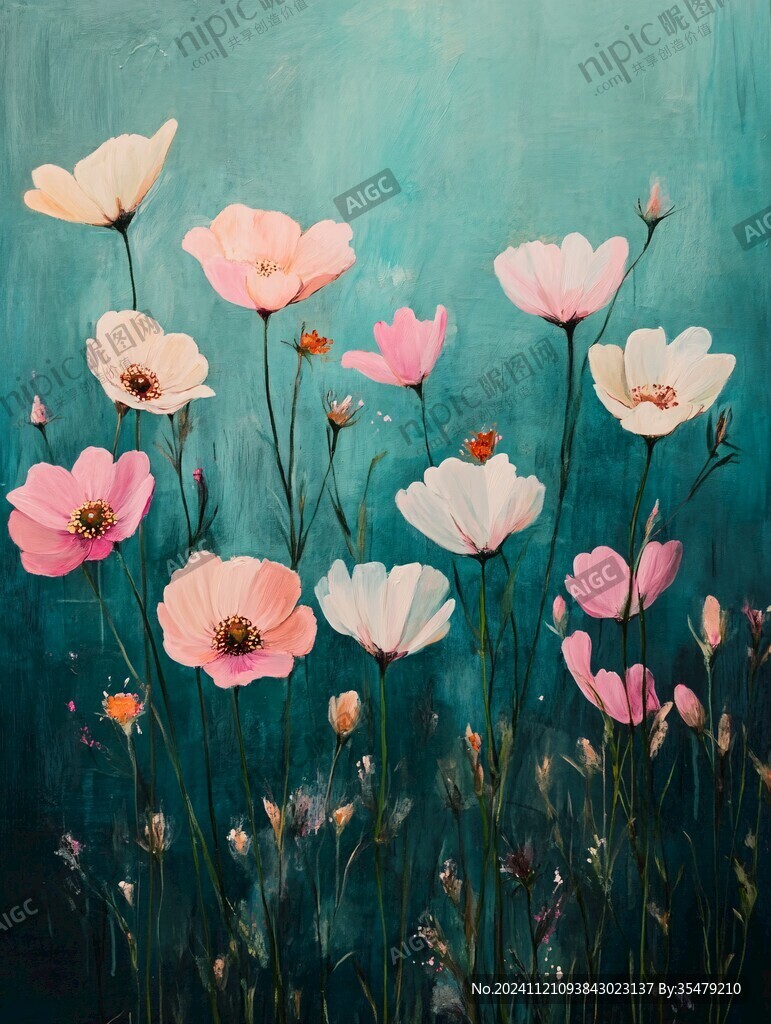 格桑花装饰画