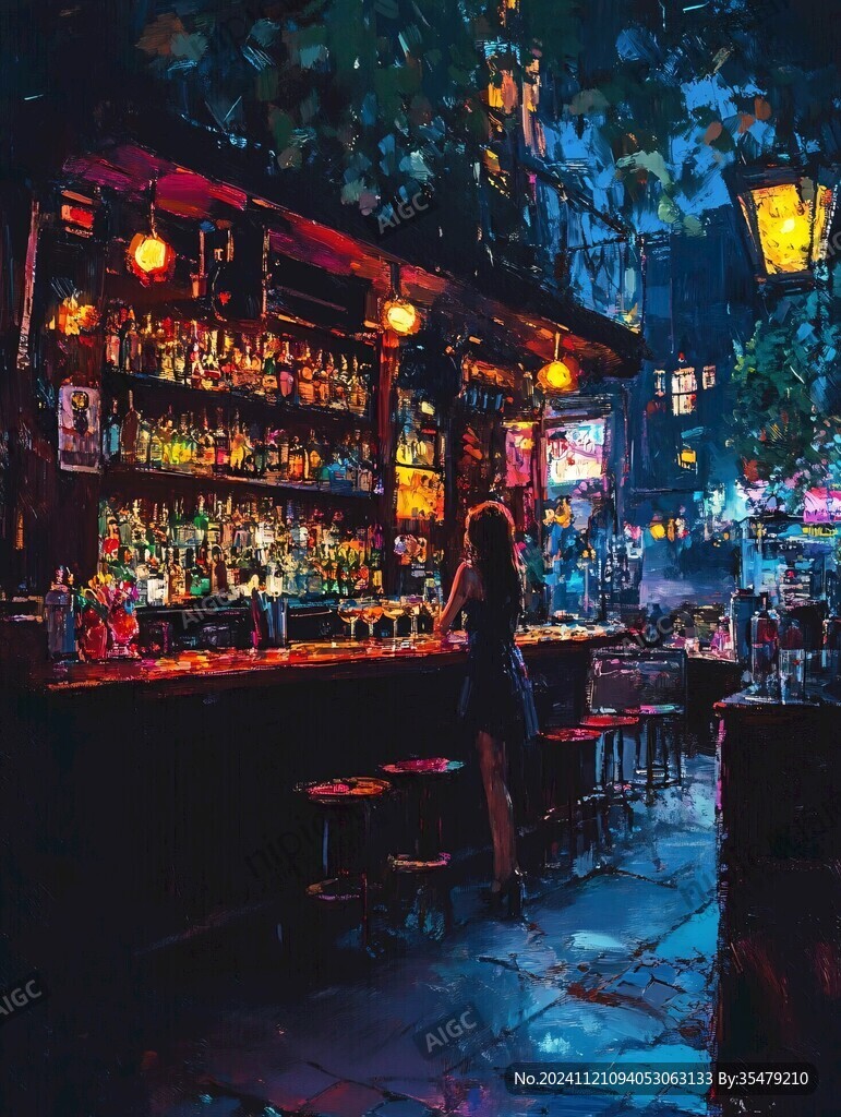 酒吧风景画