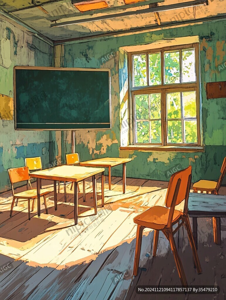 教室插画