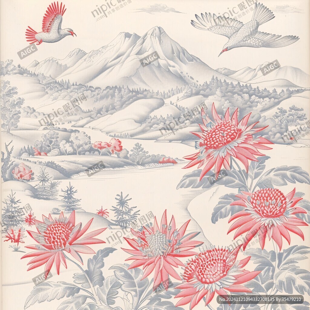 喜鹊菊花剪纸