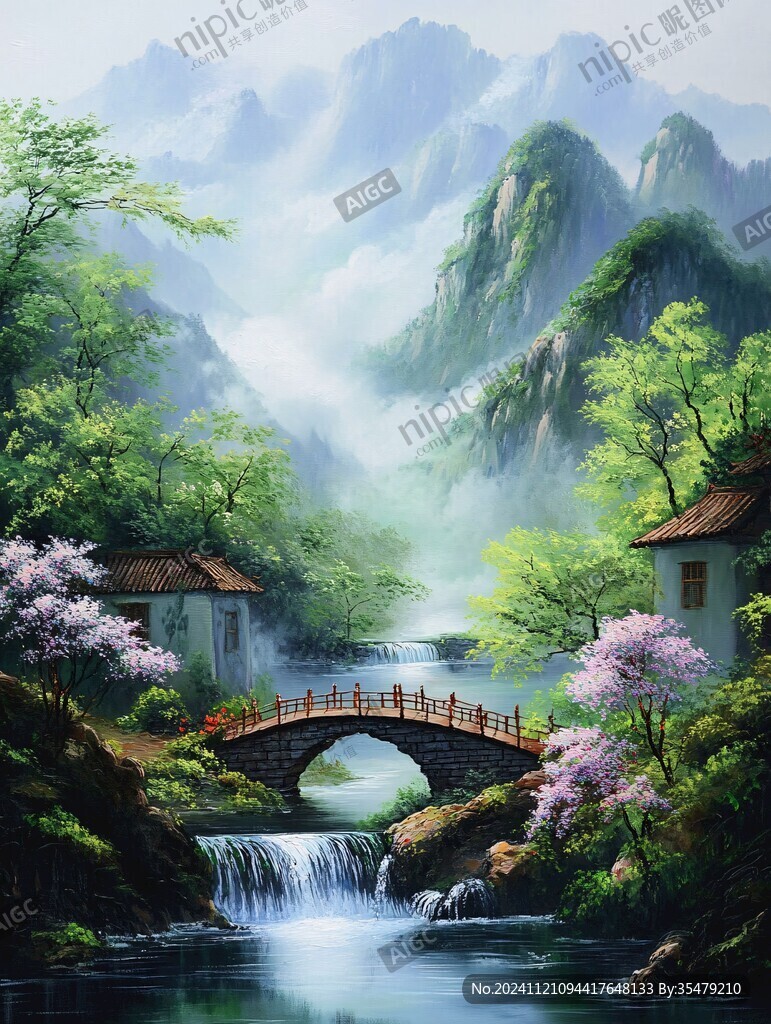 古风山水场景