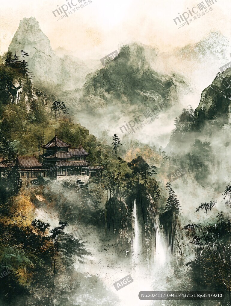 高清古风山水