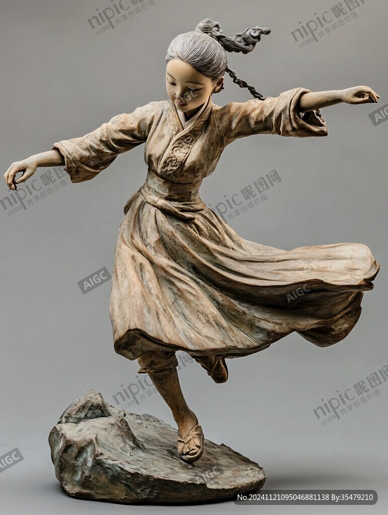木俑女舞俑