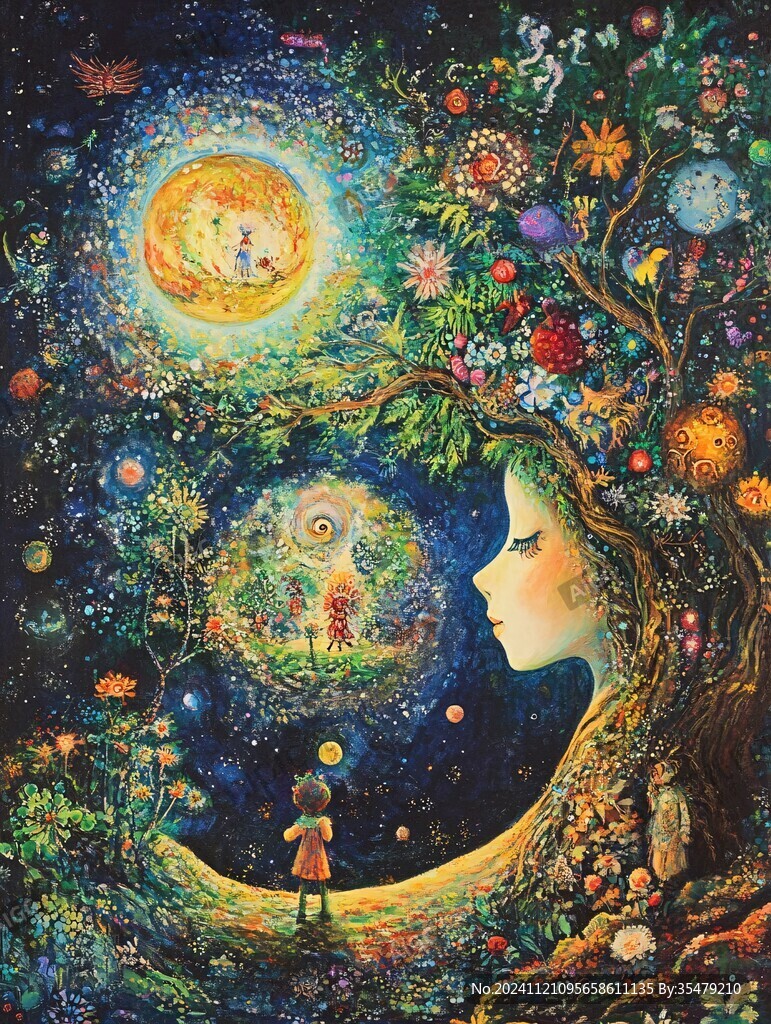 星月河幻想插画