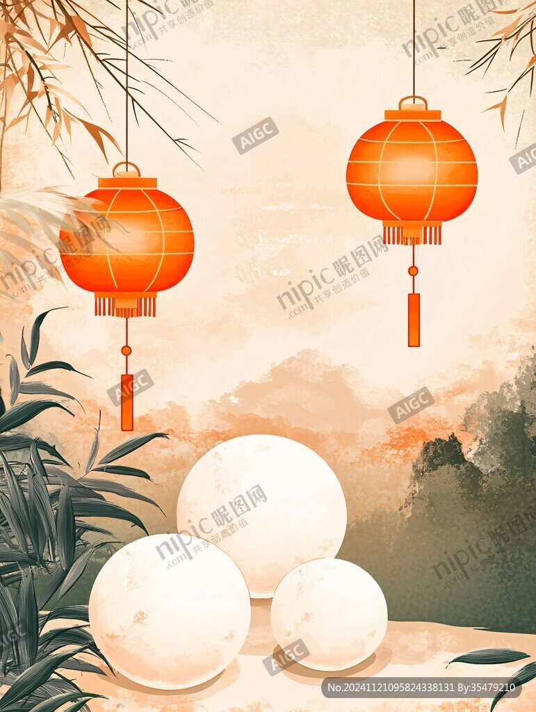 唯美元宵节背景