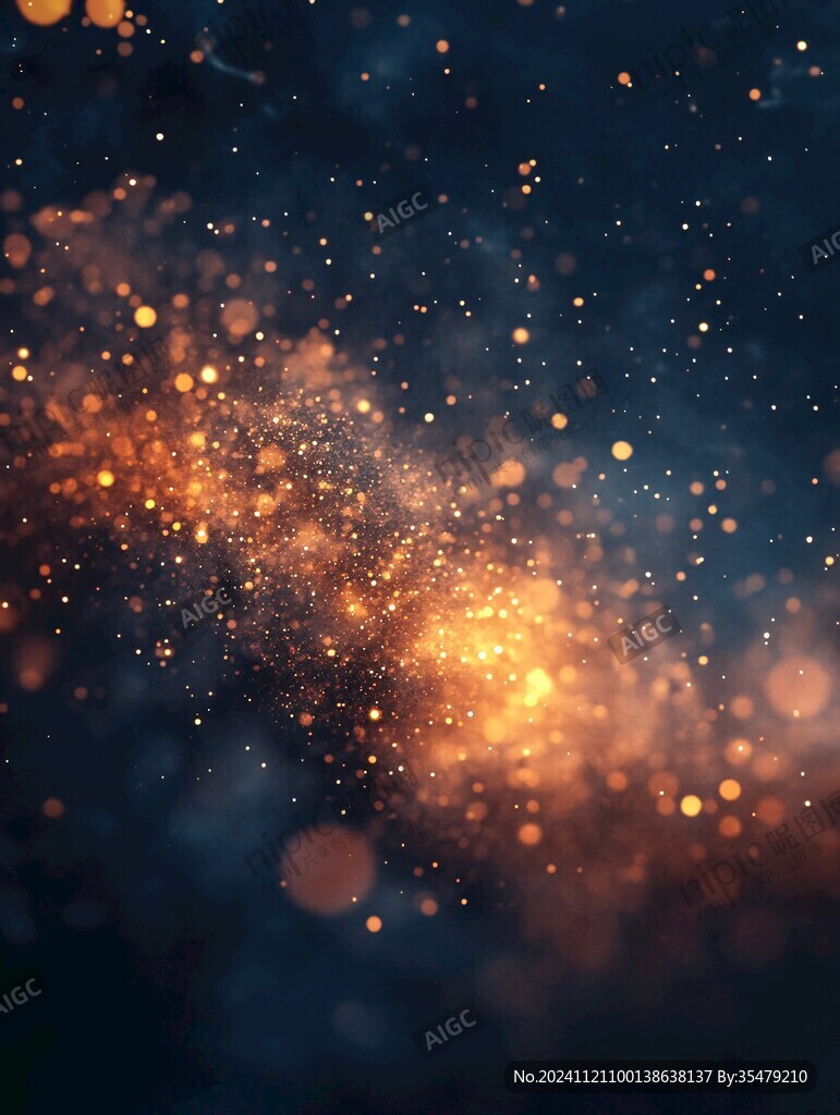 高清金色梦幻光斑