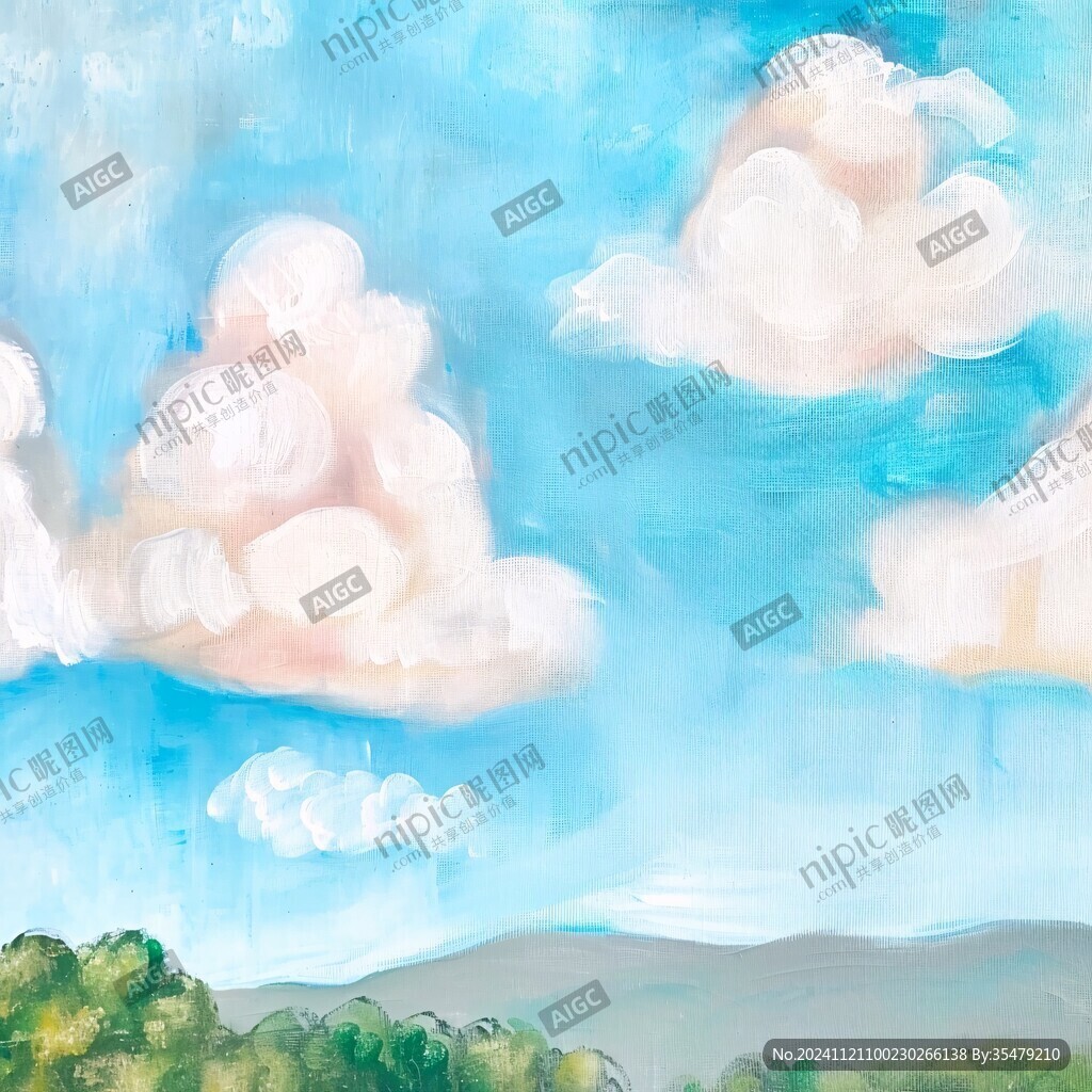云朵数字绘画