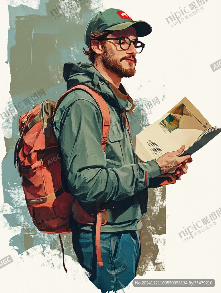 快递员插画