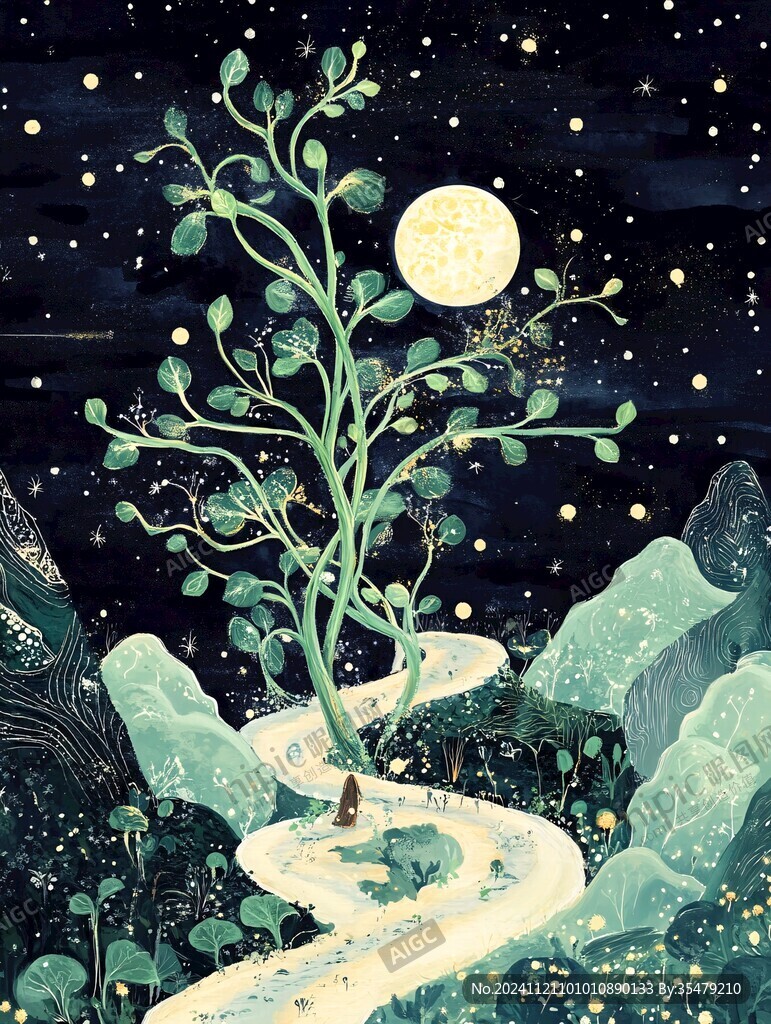 星月河幻想插画