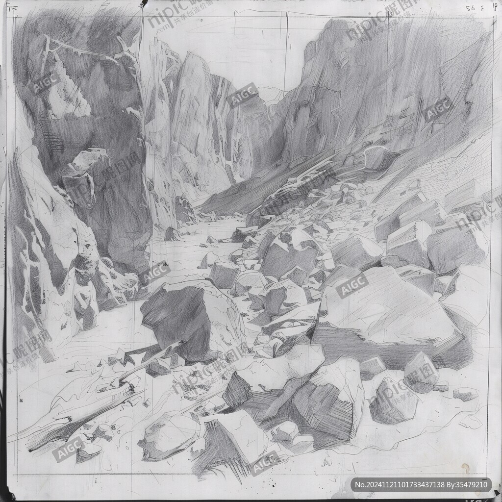场景线稿