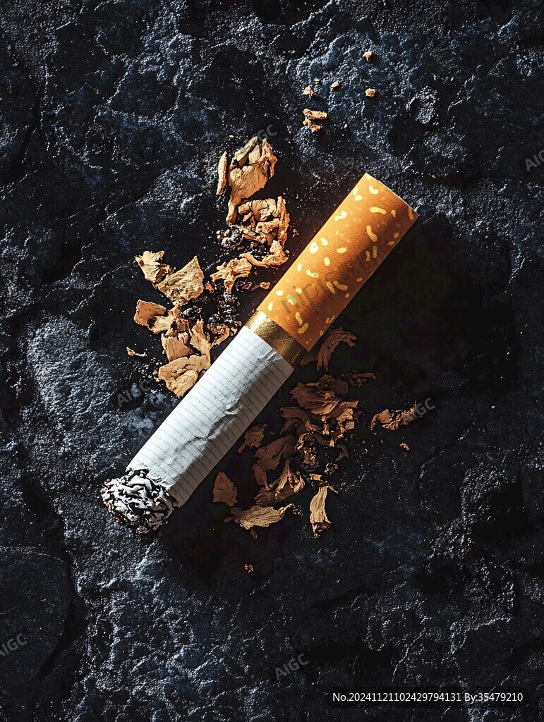 废弃的烟头