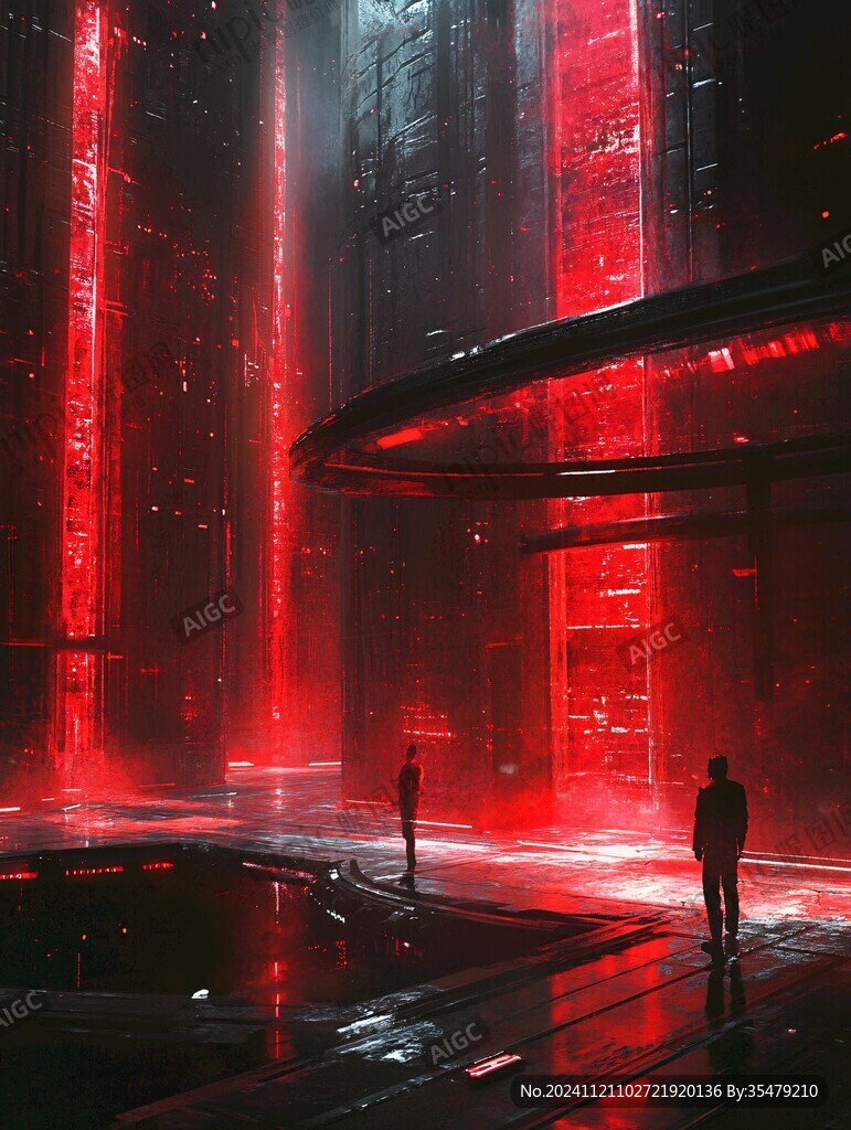 红色科技风