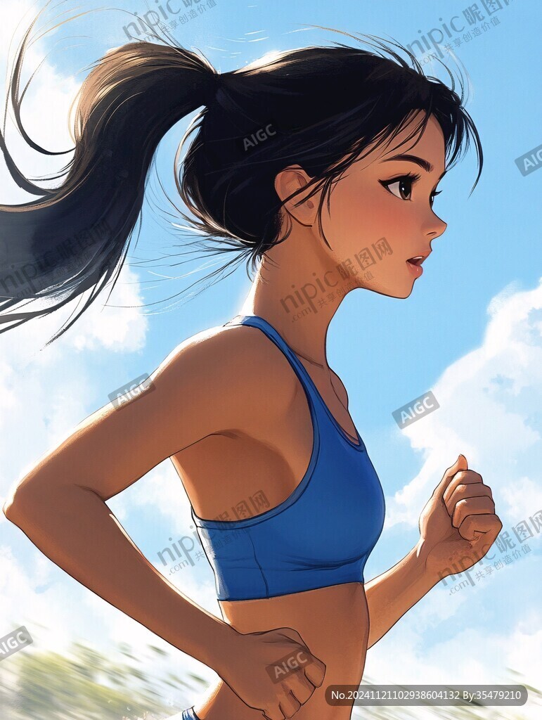 个人原创插画运动员