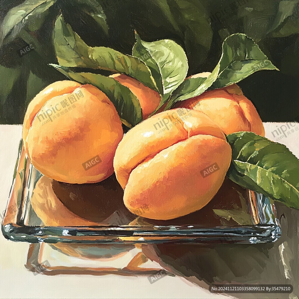 黄桃装饰画