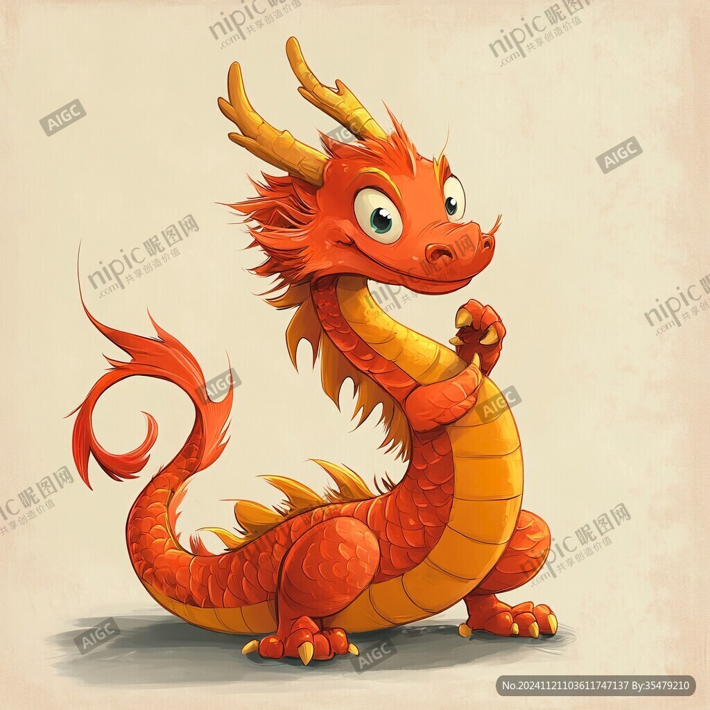 q版龙插画