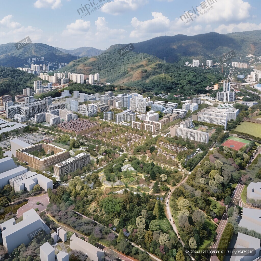学院鸟瞰图