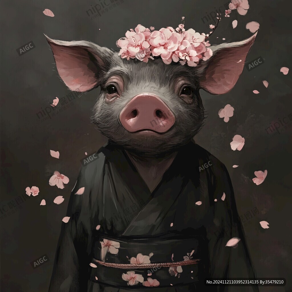 动物插画写实