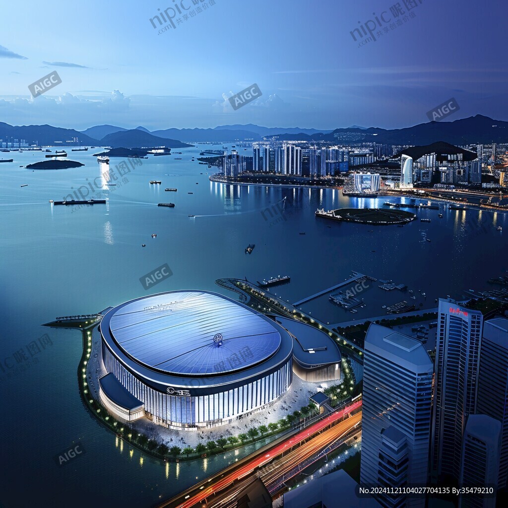 港珠澳城市背景素材