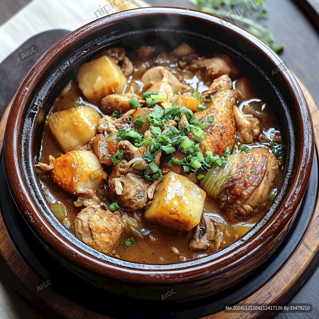 砂锅黄焖鸡腿