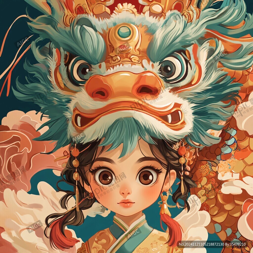 龙年ip插画