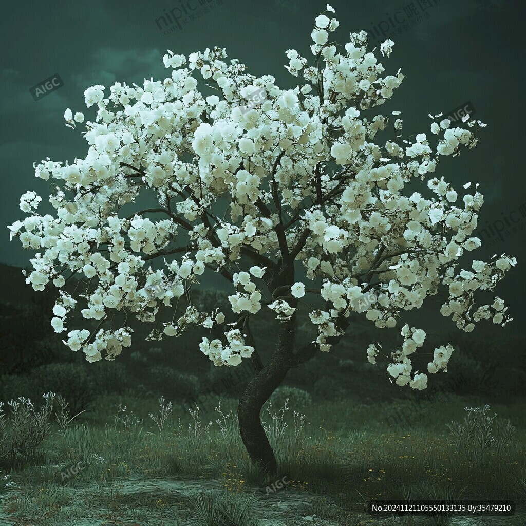 3d樱花树