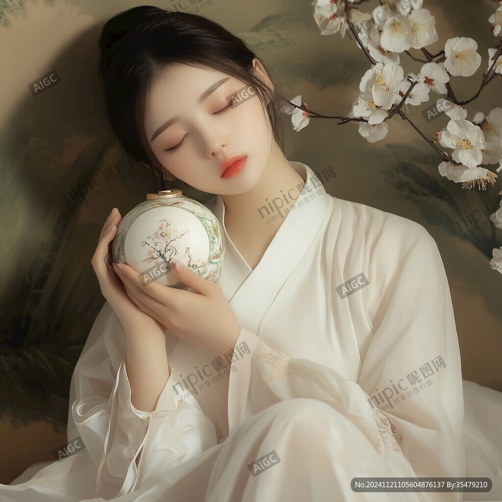 工笔少女