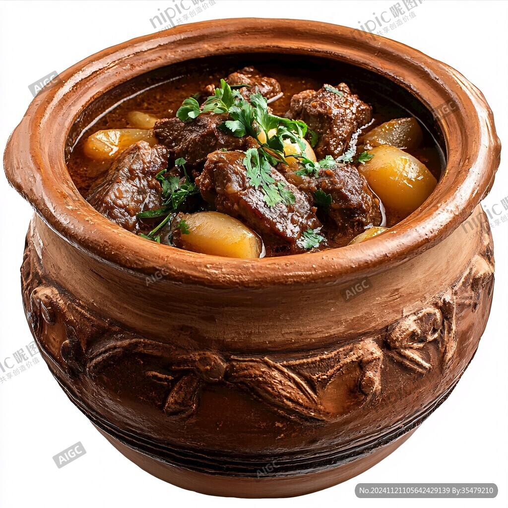 砂锅牛腩罐焖黄牛肉