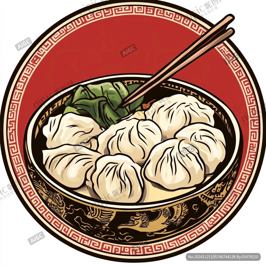 灌汤包插画
