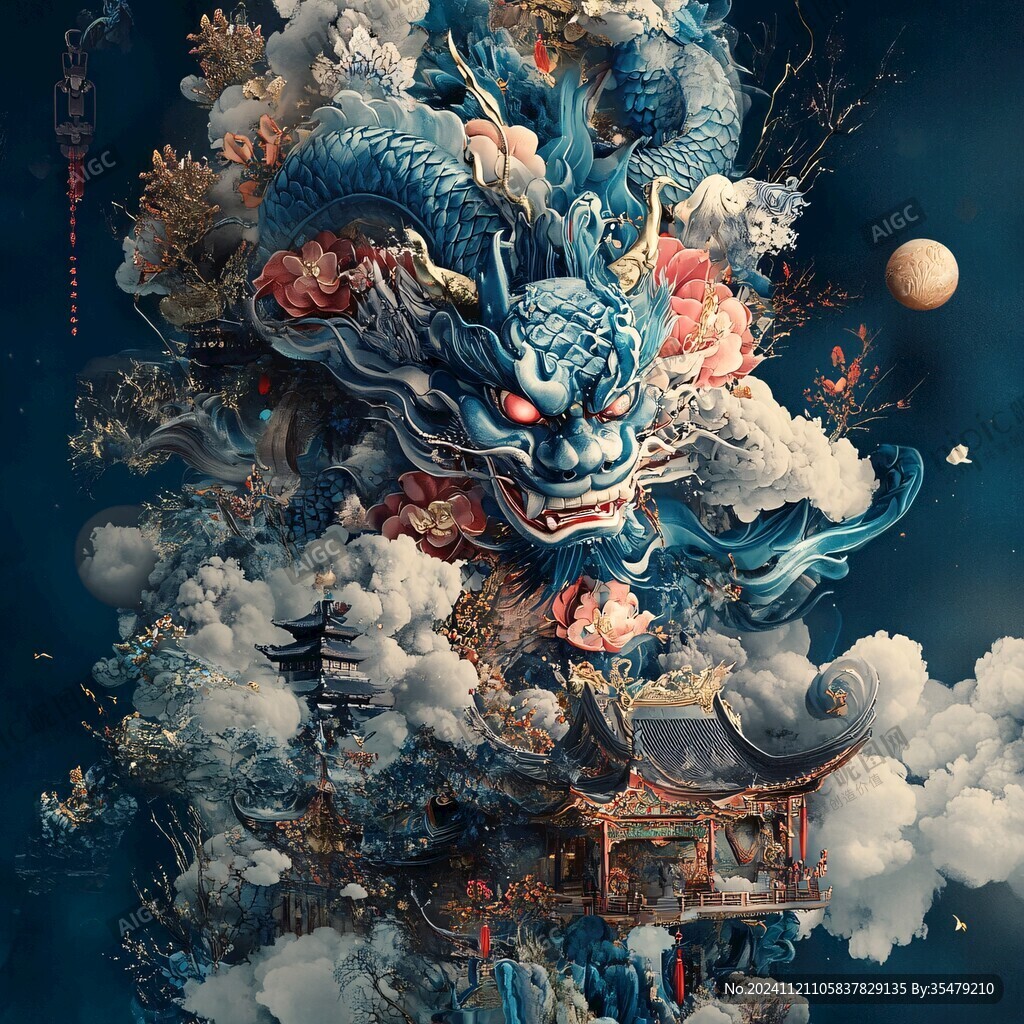 龙年系列包装插画