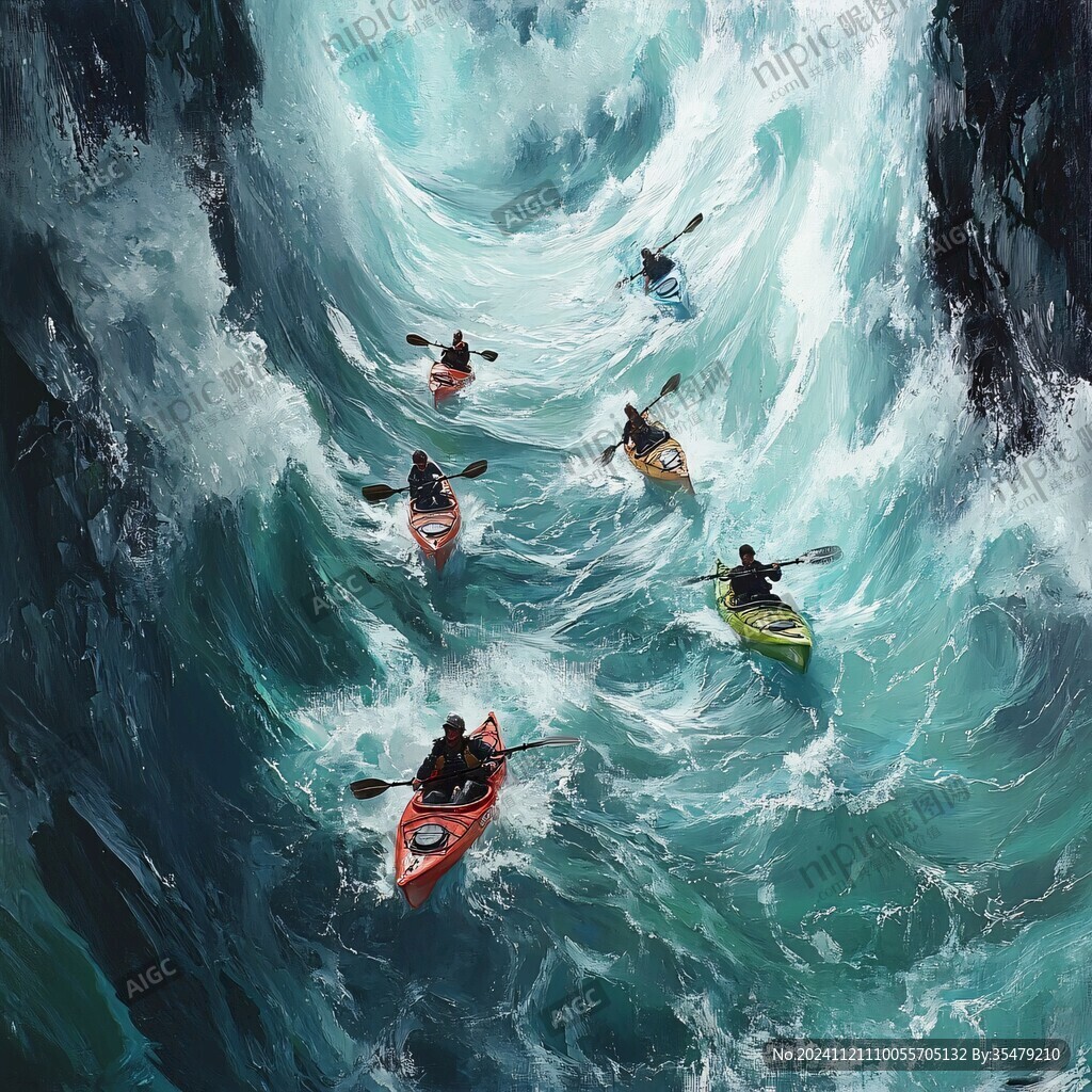 乘风破浪包装插画