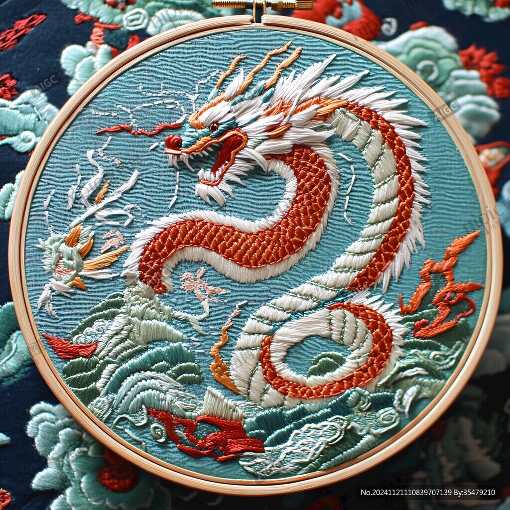 龙袍团绣