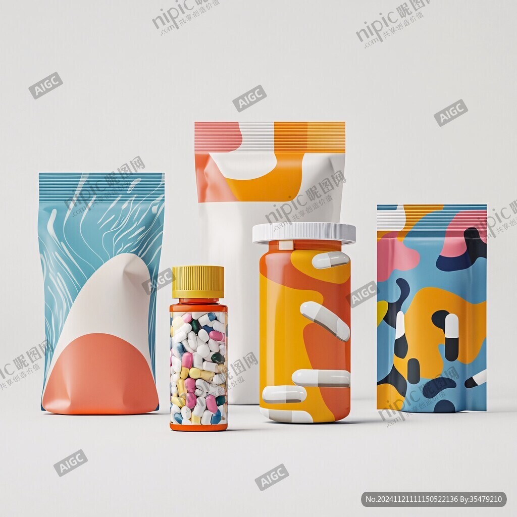 药品包装插画