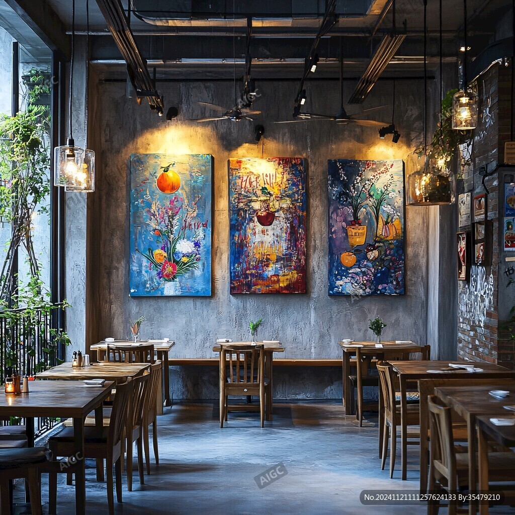 餐饮店室内挂画
