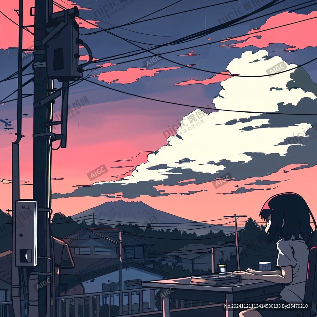 日系风景插画