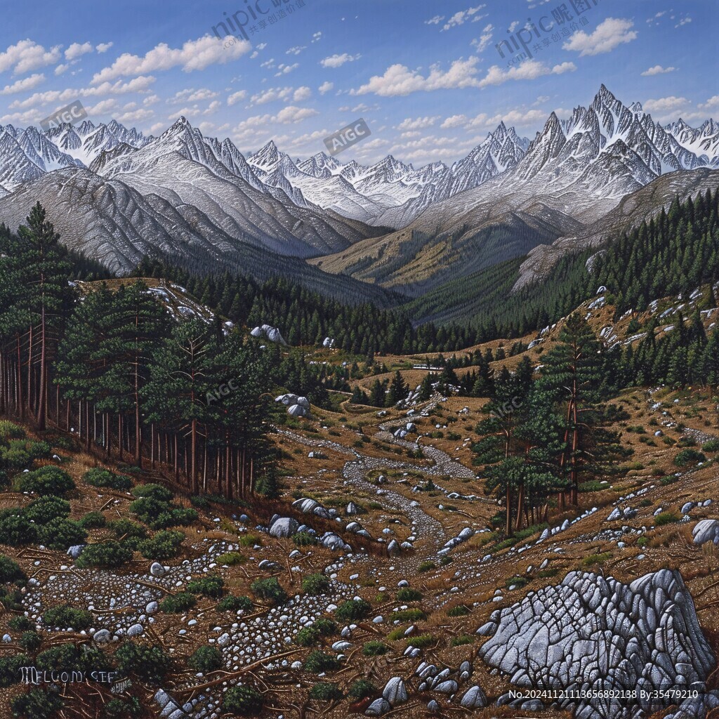 山油画