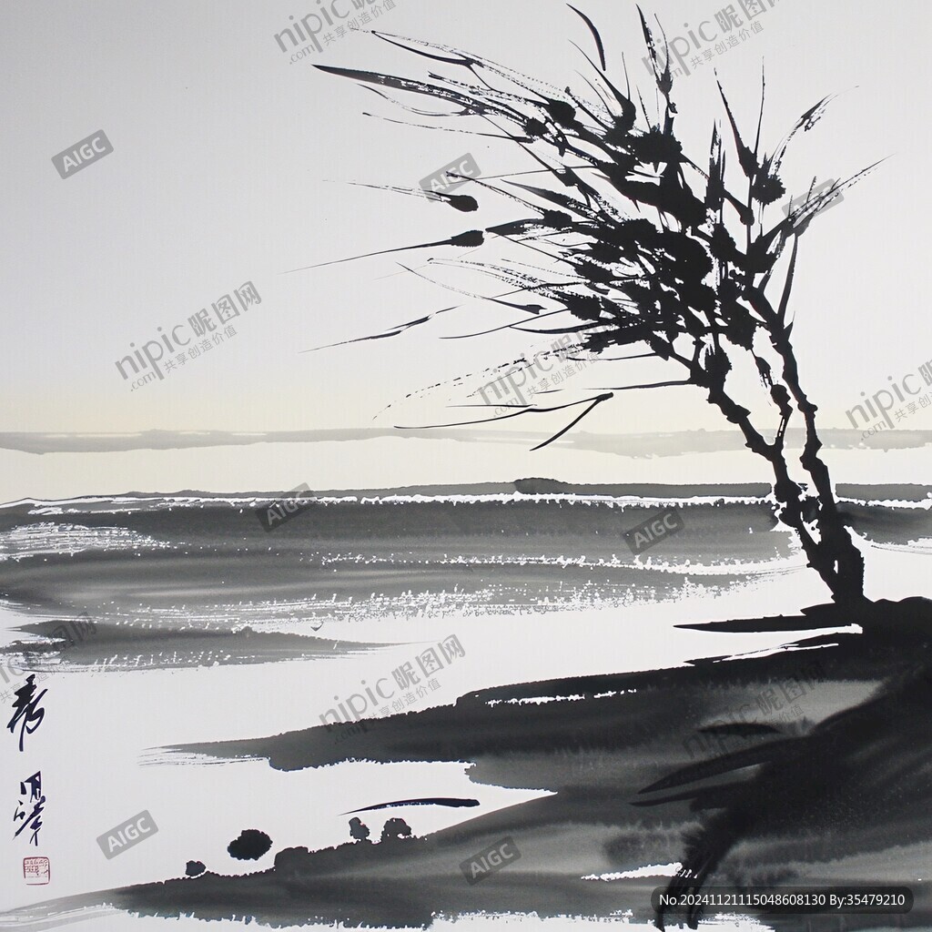 写意画抽象画风景画