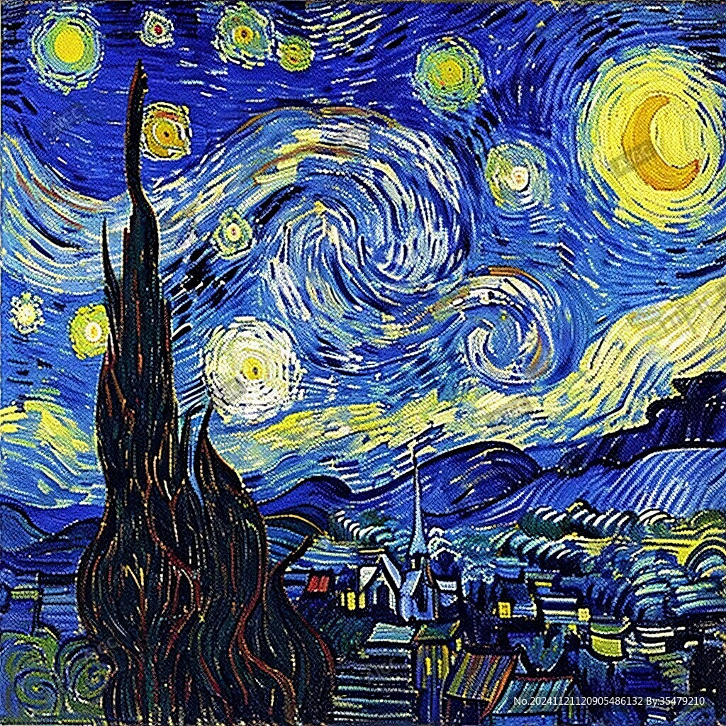 梵高星空画风