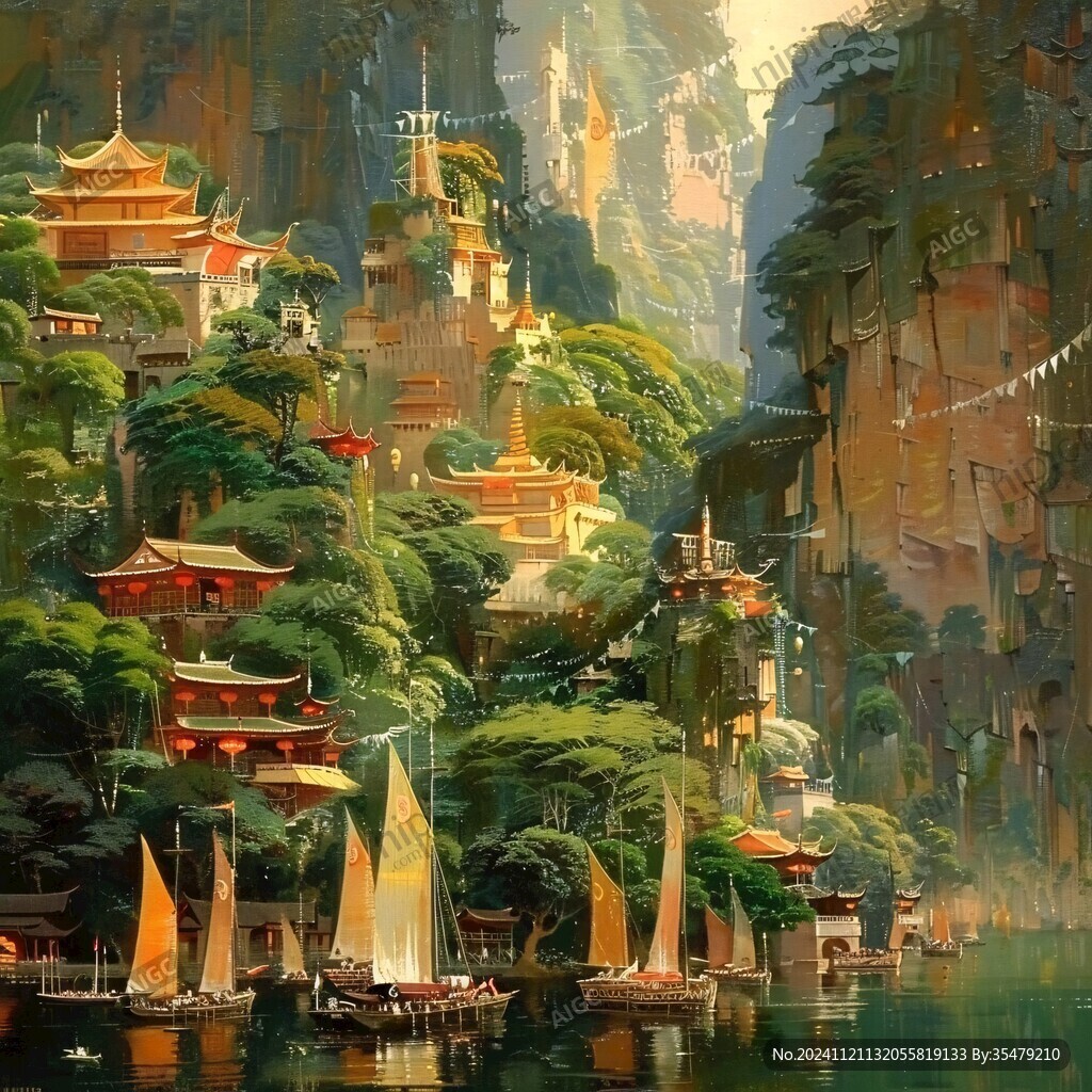 古风场景概念图