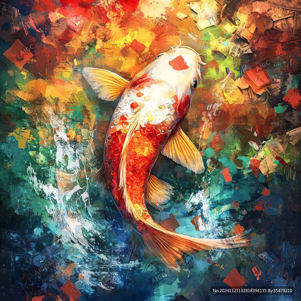 插画锦鲤