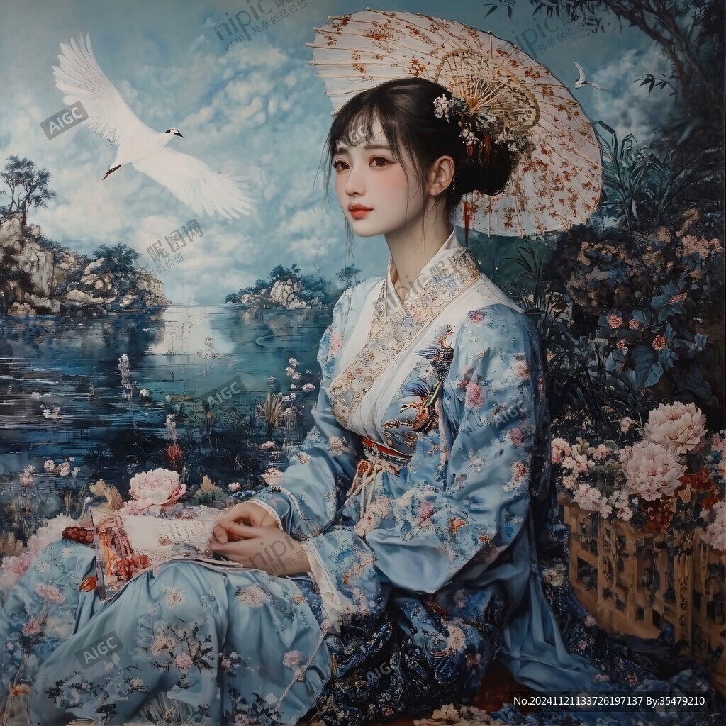 花鸟少女