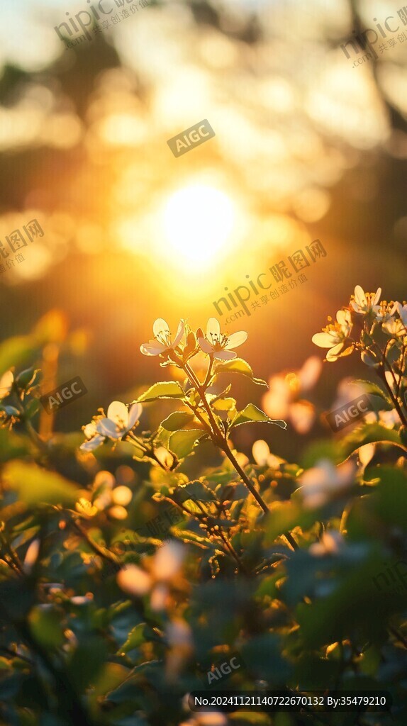 花草植物树木阳光