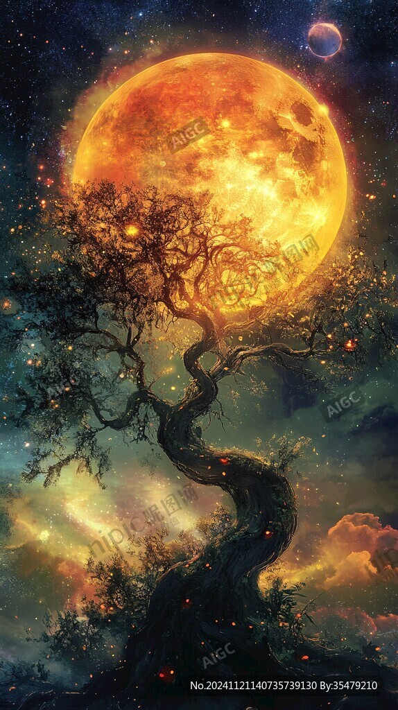 蓝月夜梦幻唯美奇幻