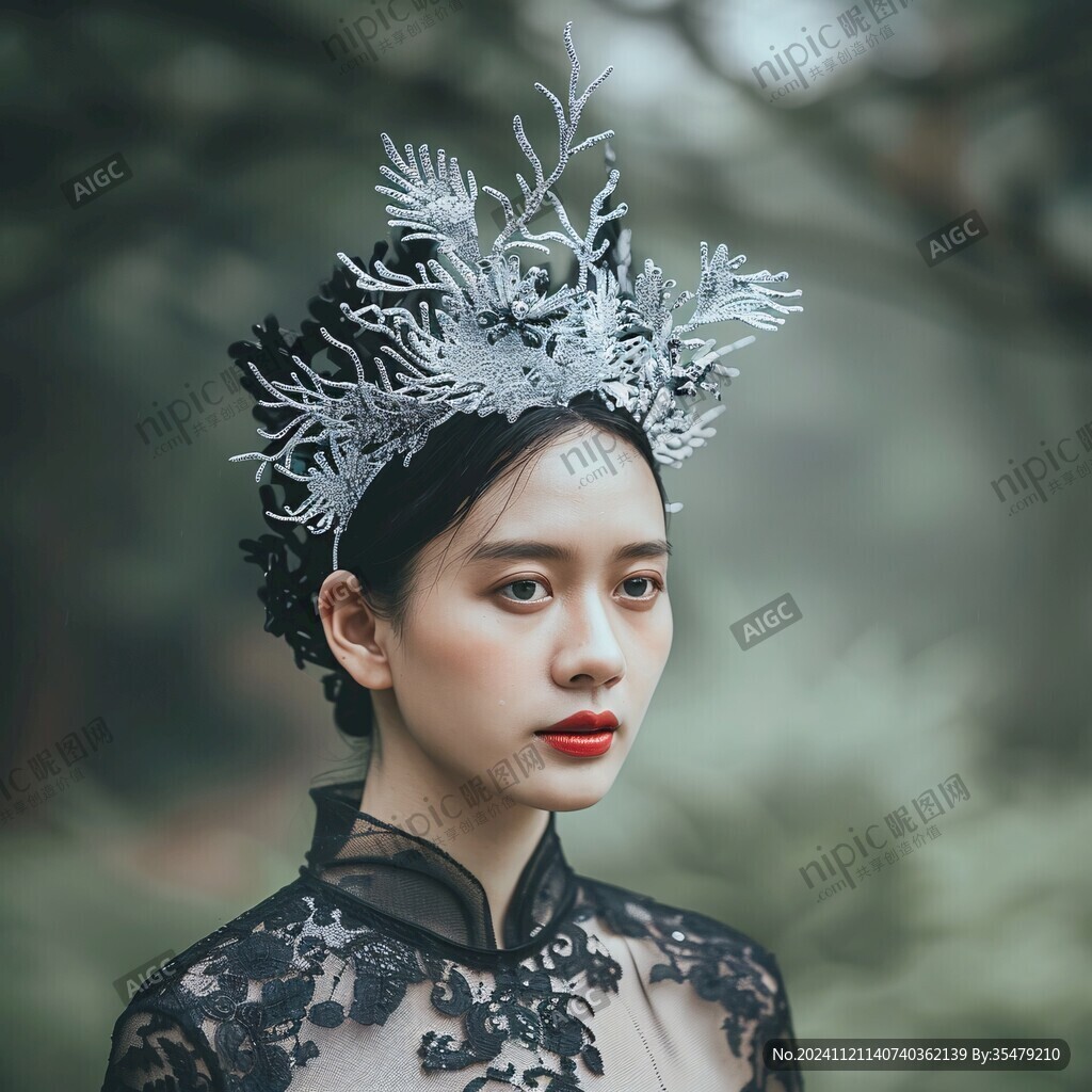 龙头帽美女