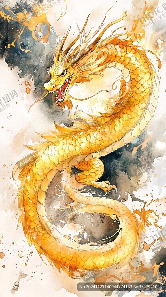 古风龙插画