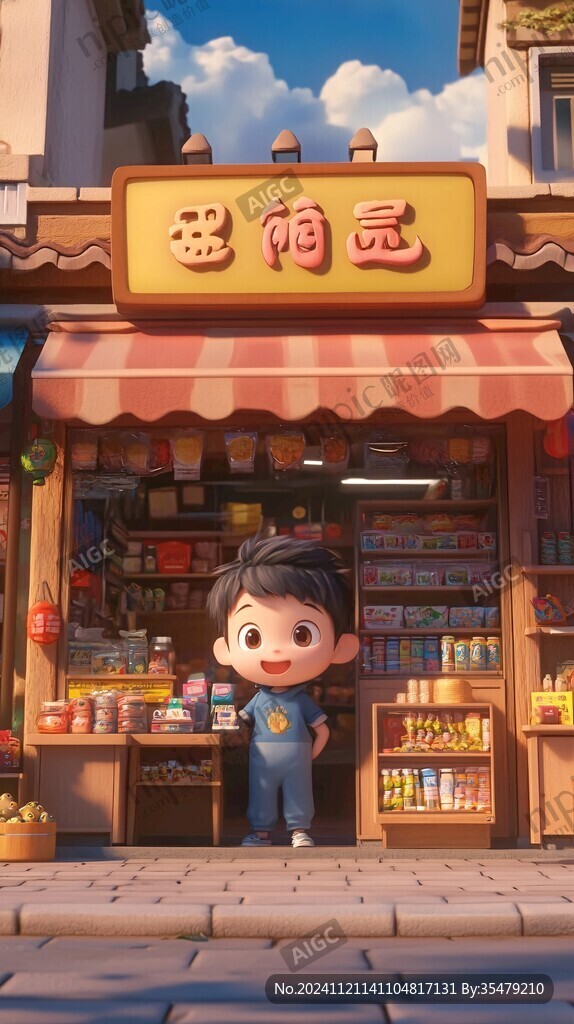 炒货店插画