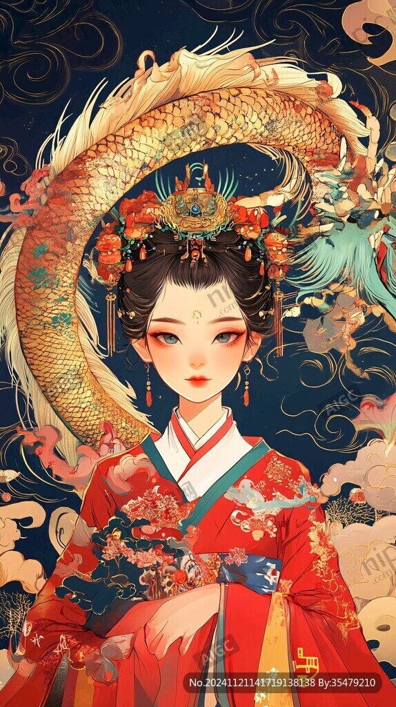 贵妃插画
