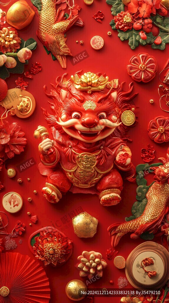 新年春节龙年福气满满