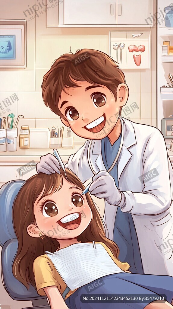 牙医插画