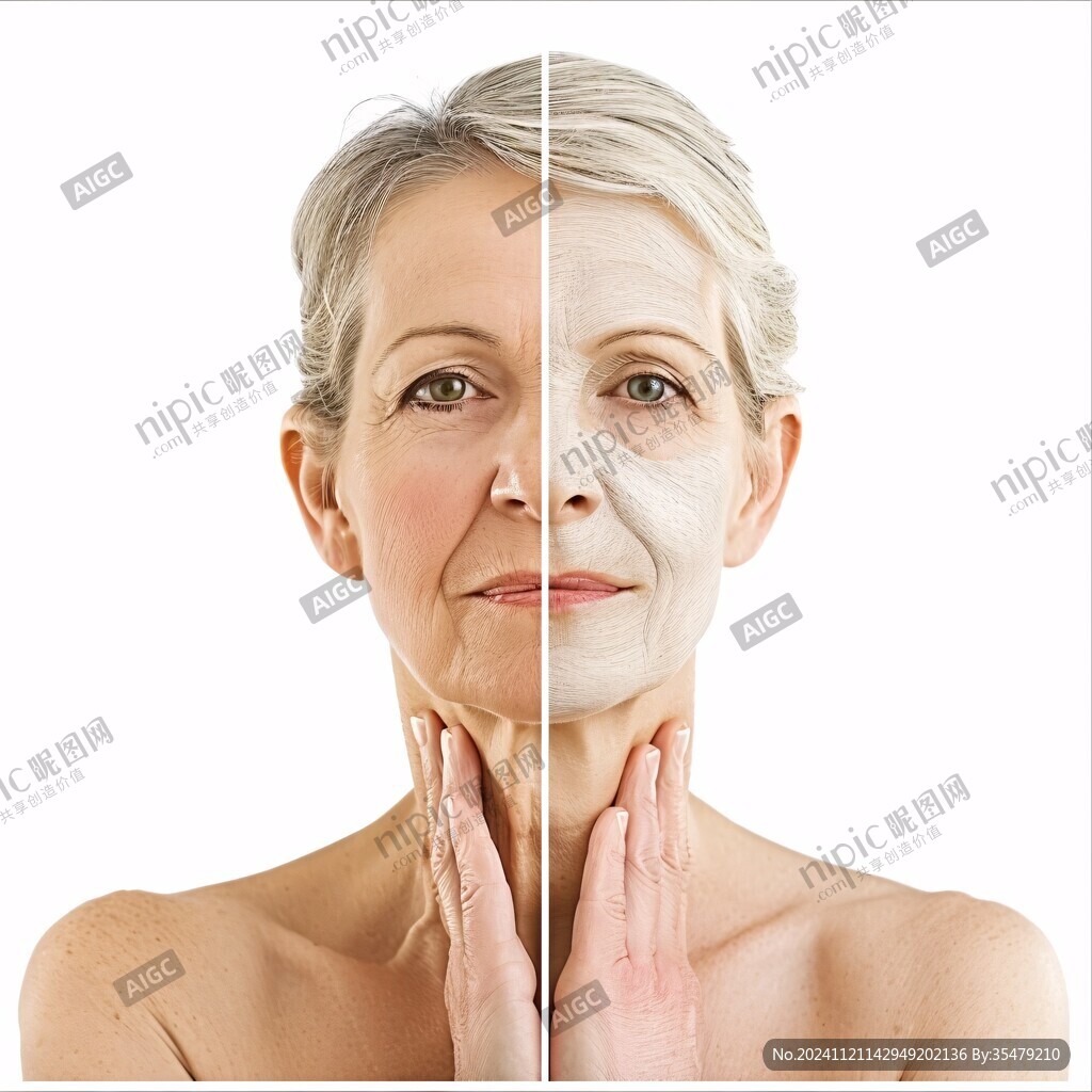 女性人物衰老素材